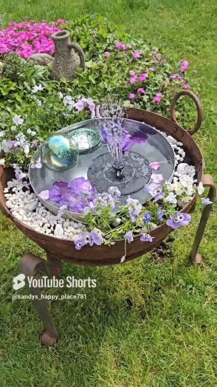4 Tolle Gartendeko Ideen ☀️💙, #ad #diy #diyideas #deko #sandys_happy_place , #fblifestylechallenge #fblifestyletyle #garten #sommerdeko #springdecor #gardening #springvibes #spring #garden