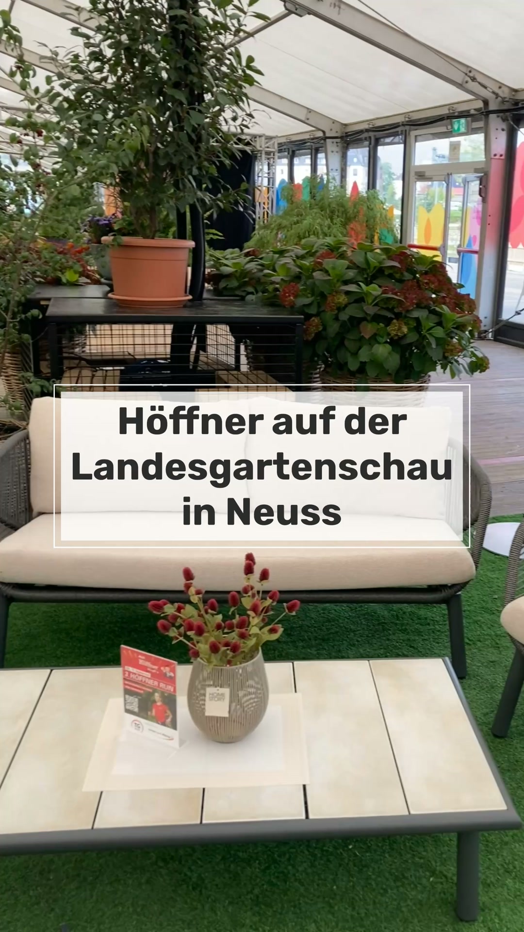 🌱Wir sind zurück auf der LAGA 🌱, Das Schützenfest ist vorbei und unsere Gartenmöbel stehen wieder im Eventzelt auf der Landesgartenschau Neuss 2026 ✨, Entdeckt unsere Möbel live vor Ort – zum