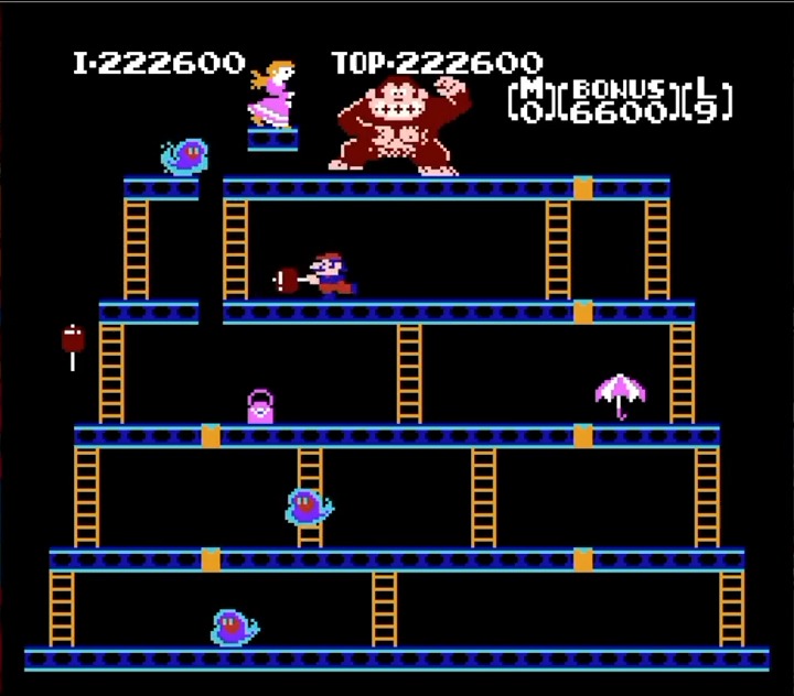 The1979Kid saw his chance on Donkey Kong for the NES. Leaping and