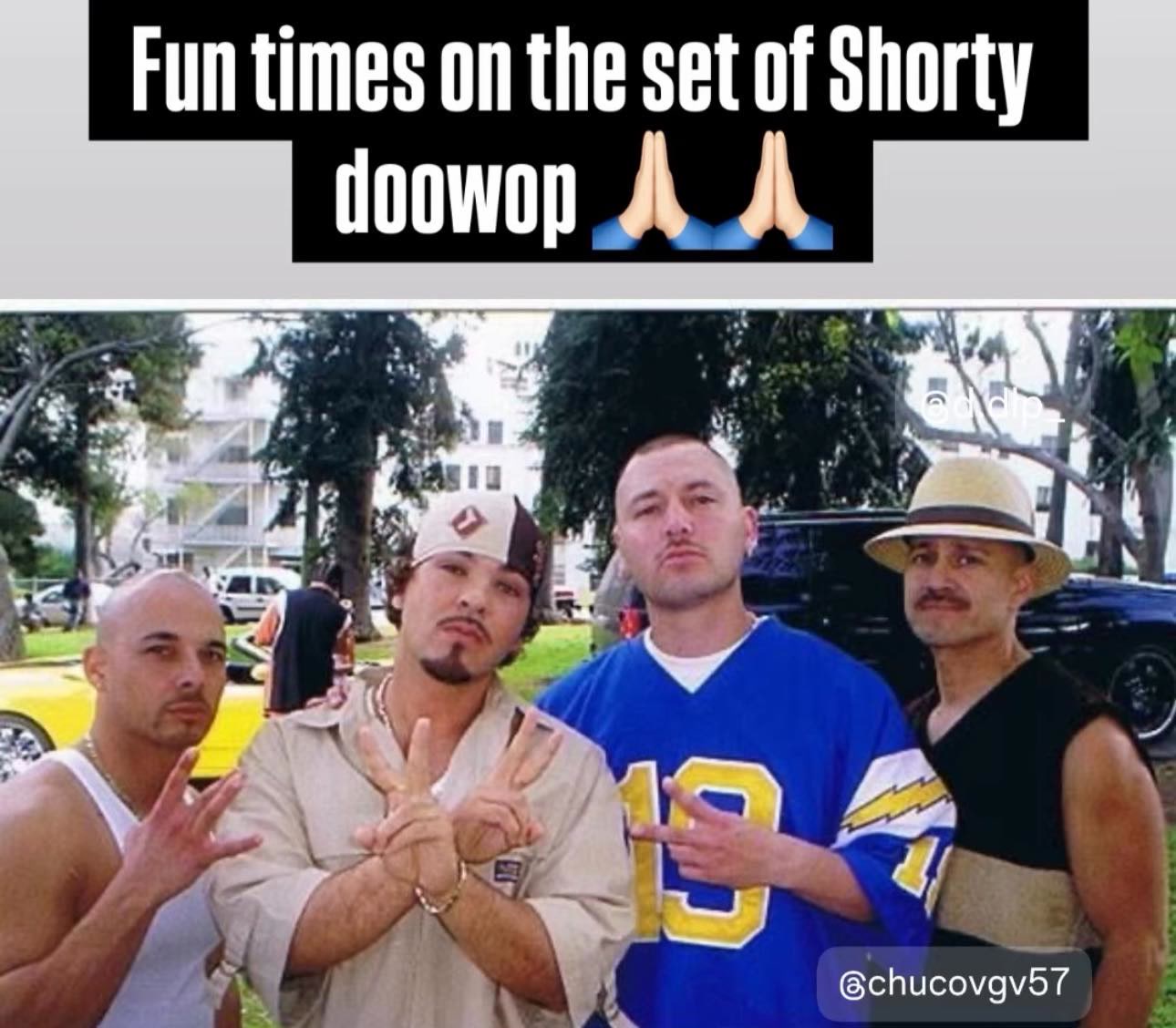 Flashback….. this was when we shot the Shorty Doowop video and Big 