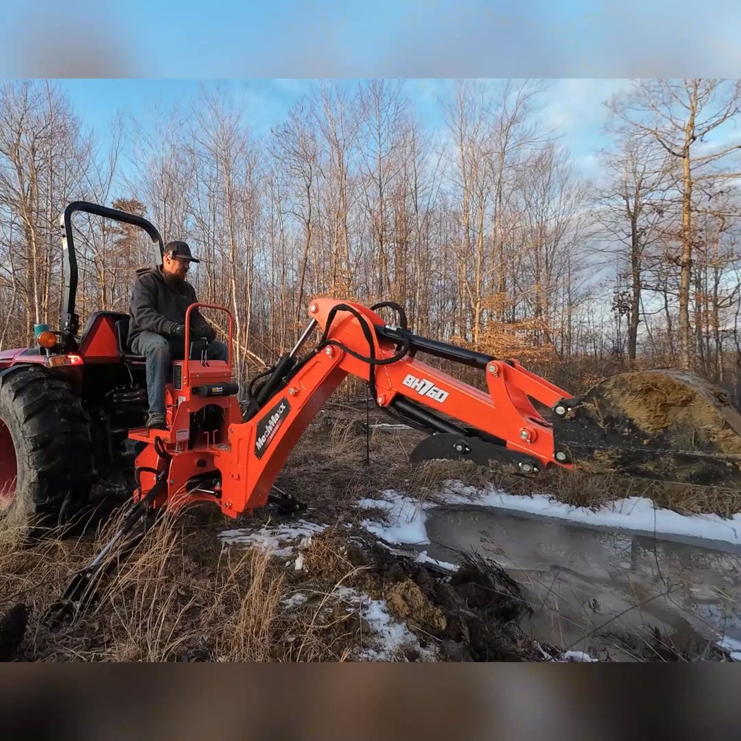 💪Give your tractor the power of a backhoe. Powerful. Simple. Ready when ...