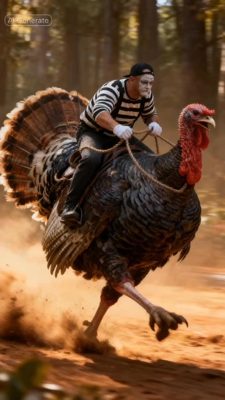 I like eating turkey and riding. Turkey # #tomtheseaworldmime # ...