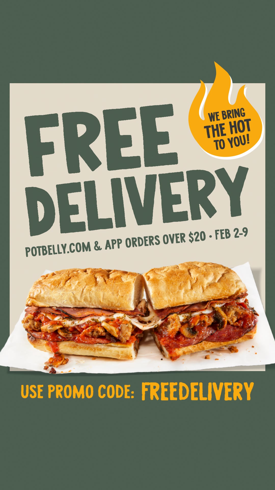 Get free delivery on orders $20+ on Potbelly.com and the Potbelly App ...