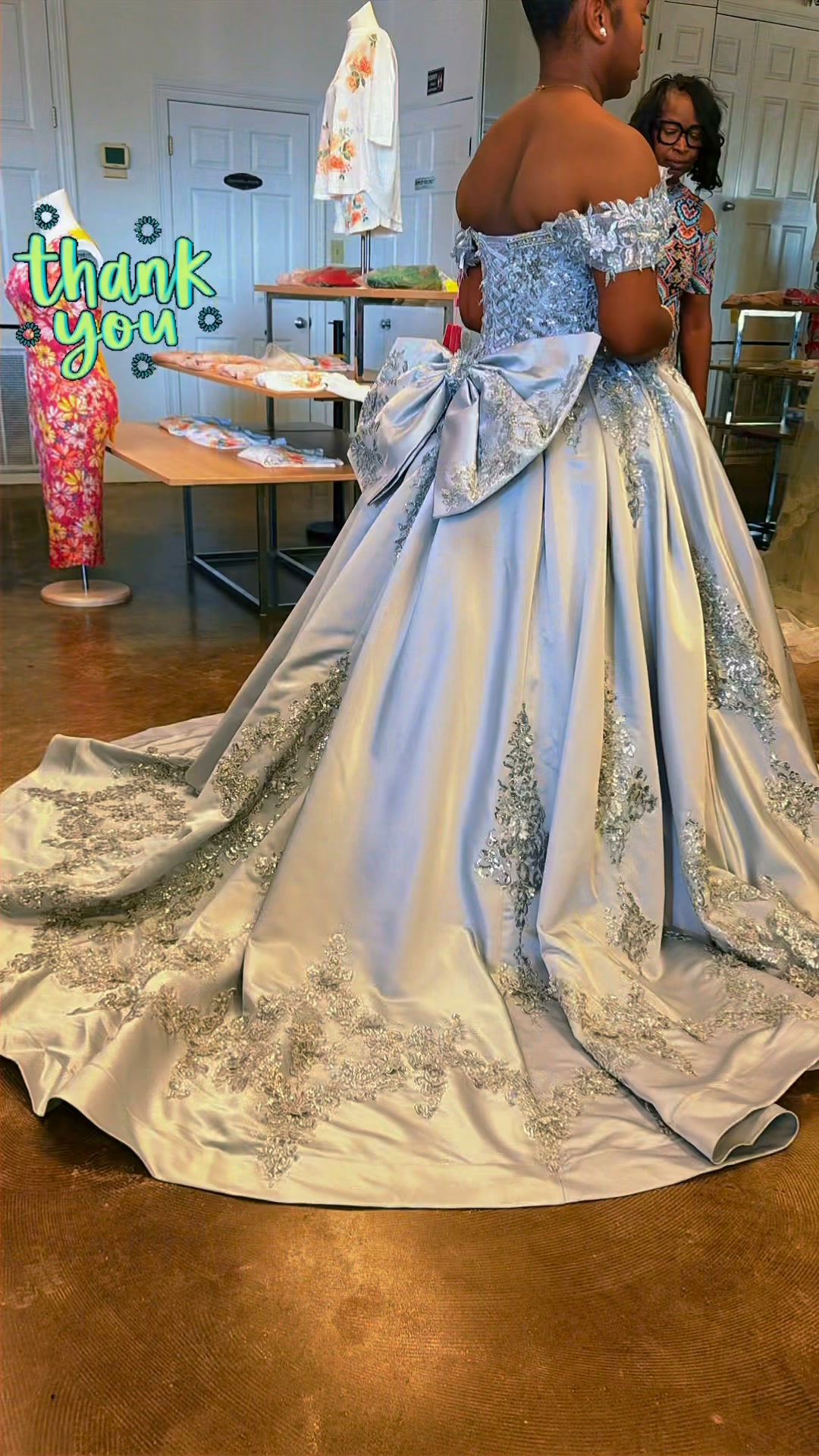 formal dresses in alexandria la Thank you to our beautiful customer for choosing Brittany’s Boutique for your special moment! You looked absolutely stunning your gorgeous silver ball gown. Wishing you a night as unforgettable as semi formal dresses