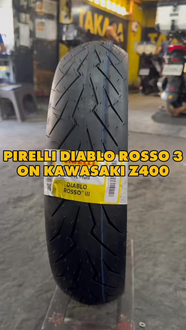 PIRELLI DIABLO ROSSO 3 ON KAWASAKI Z400! THANK YOU FOR TRUSTING