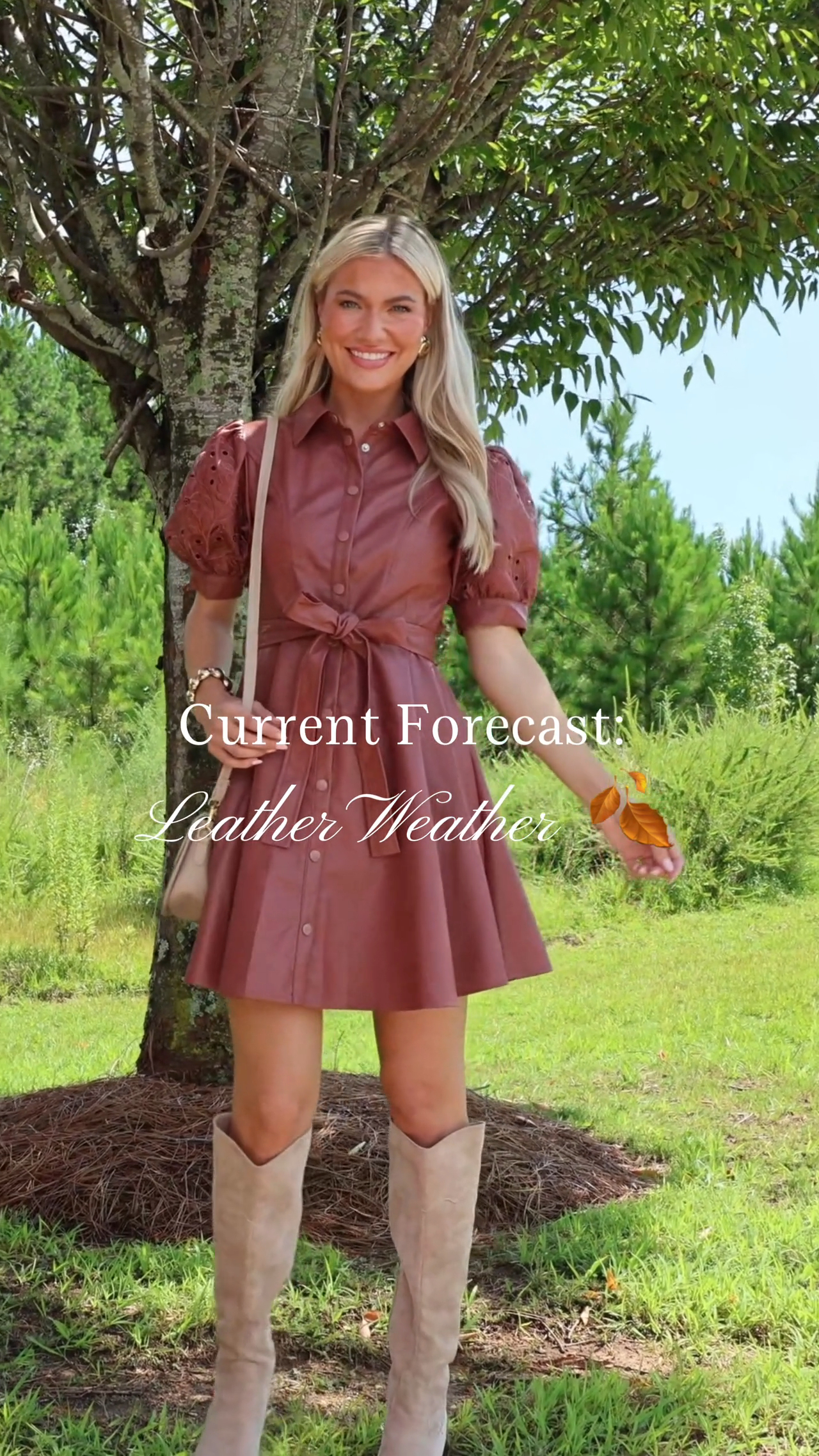 fate faux leather dress is having a moment, and we’re here for it. 🤎✨ Shop dresses and standout pieces in the texture taking over our fall closets., --> Fate: Internet Famous Mauve Leather Dress, --> Quiet Texas-themed kids clothing