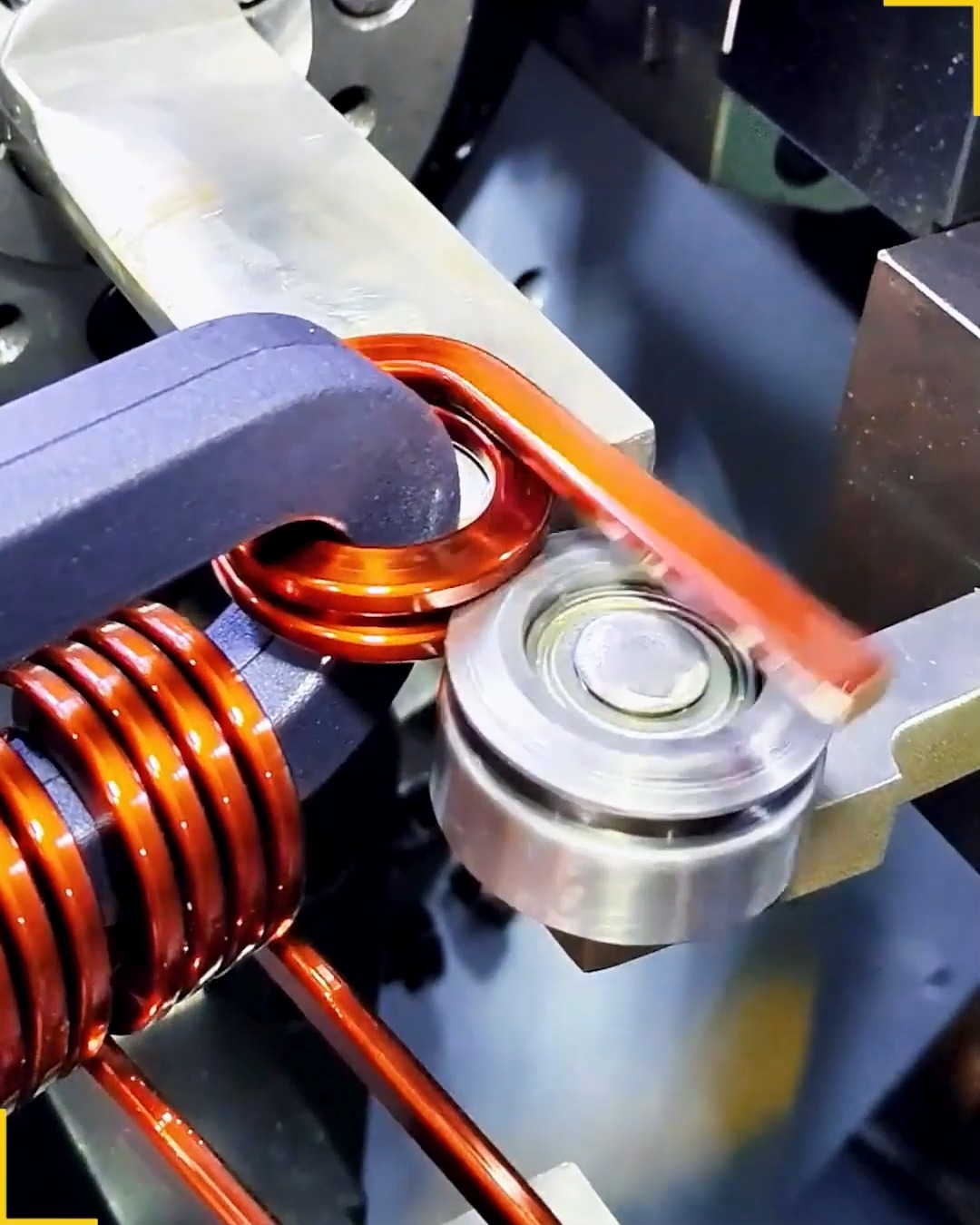 Smooth Winding Process Creating Neat Coil. #coilwinding #copperwire ...