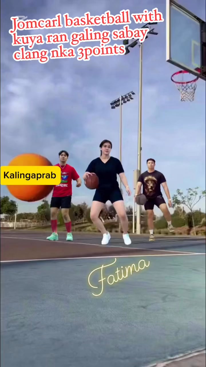 Jomcarl basketball with kuya rab galing sabay clang nka 3points 👏👏👏💛💛💛🧡 ...