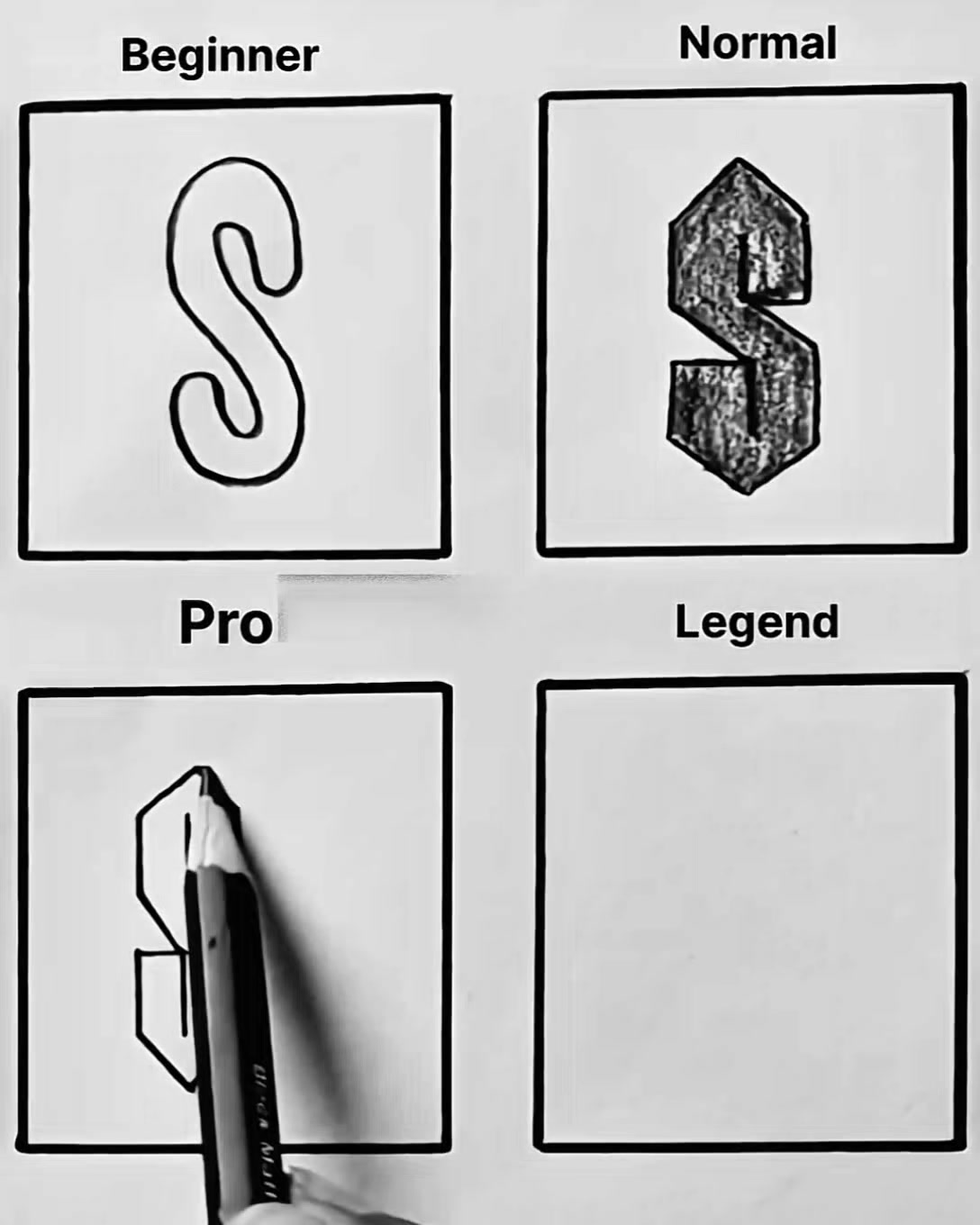 Beginner vs Expert Drawing ️🔥 From simple lines to legendary art 😮 ...