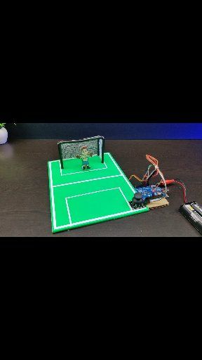 Joystick Controlled Goalkeeper Game || How To Control Servo Motor With ...