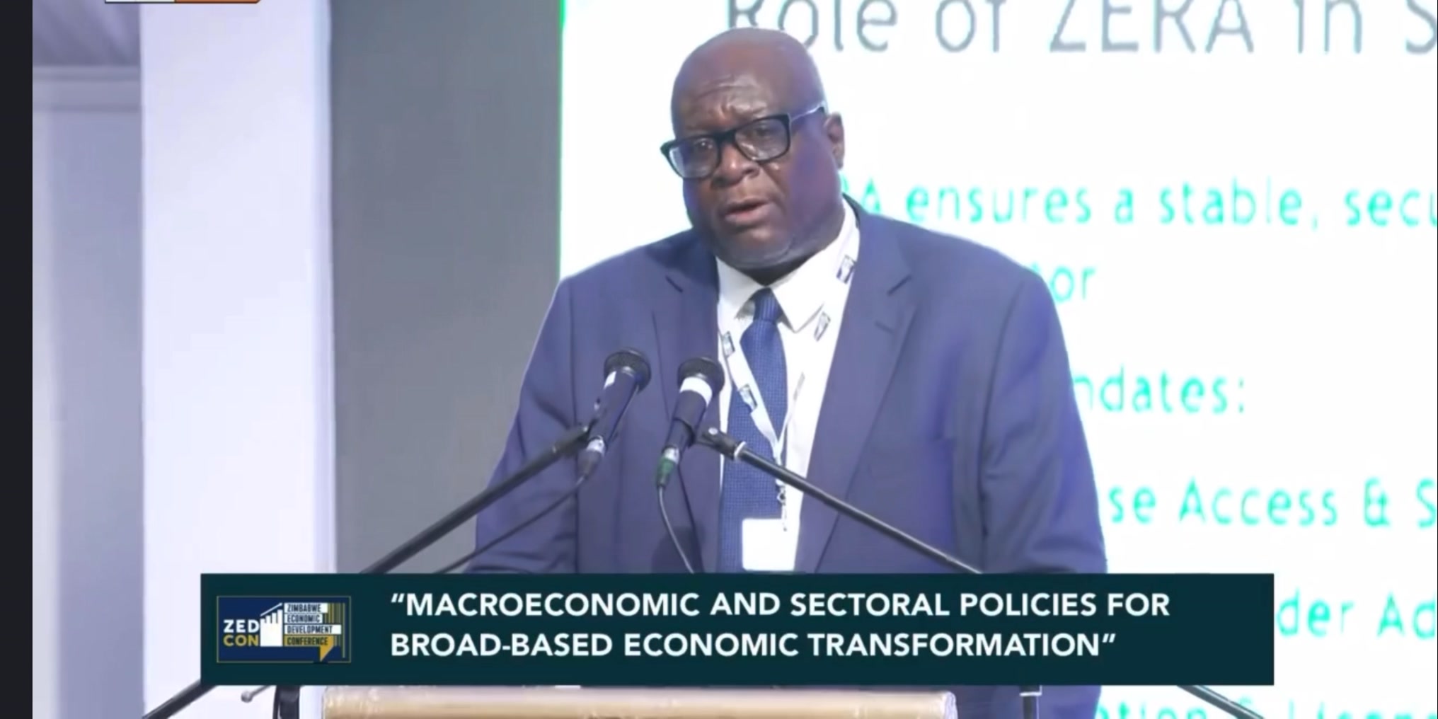 ZERA CEO Mr. Mazambani, while speaking at ZEDCON 2025, highlighted how ...