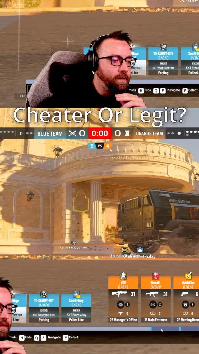 Yeah might be cheating 😂 #rainbowsixsiege #siege #r6 #reels #r6siege ...