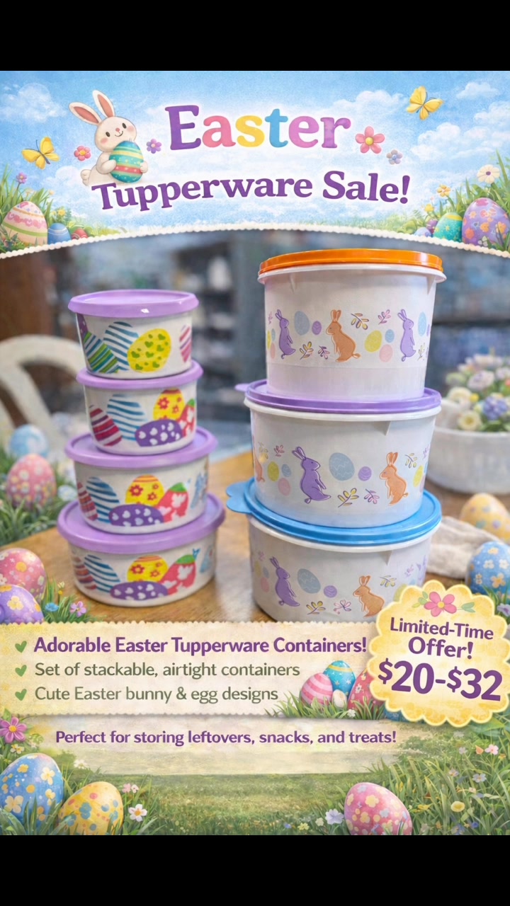 New Tupperware Just In Time for Spring! 🐰 🥚 🐥 | 𝓒𝓪𝓻𝓸𝓵𝓲𝓷𝓪 𝓣𝓻𝓪𝓭𝓲𝓷𝓰 𝓟𝓸𝓼𝓽 ...