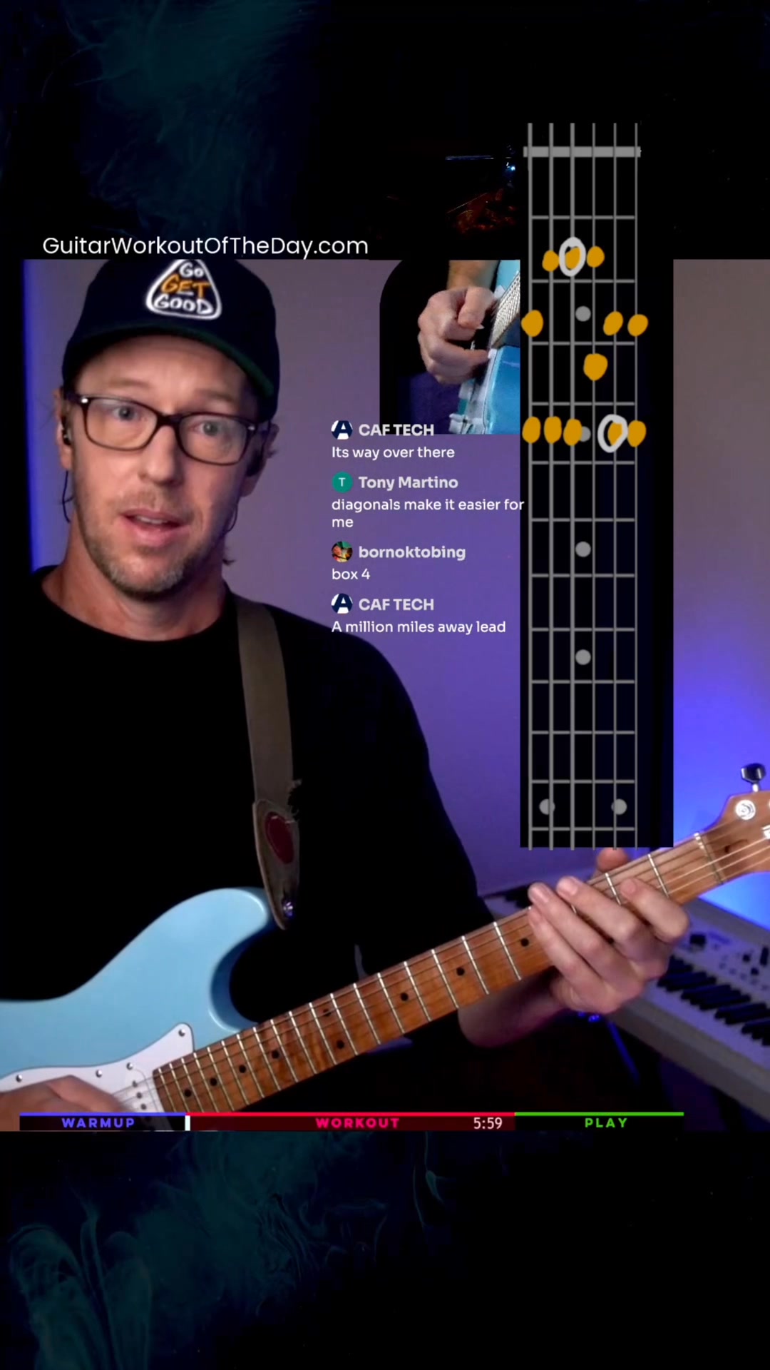 Box 2 Goes Blues 🎸 #guitarlessons #guitartricks #reelsviral | Guitar ...