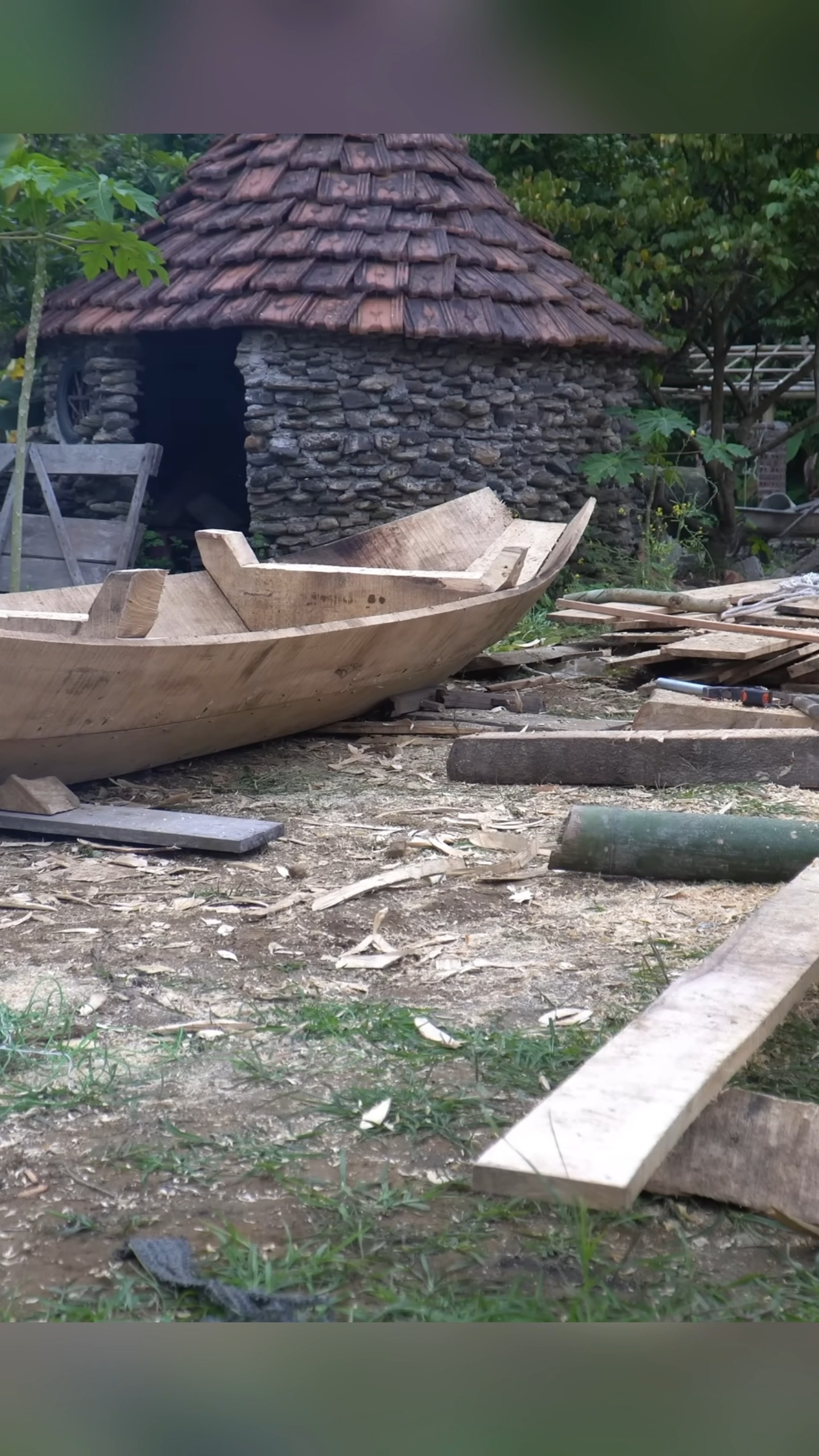 Easy way to make a wooden boat from many pieces of wooden planks the ...