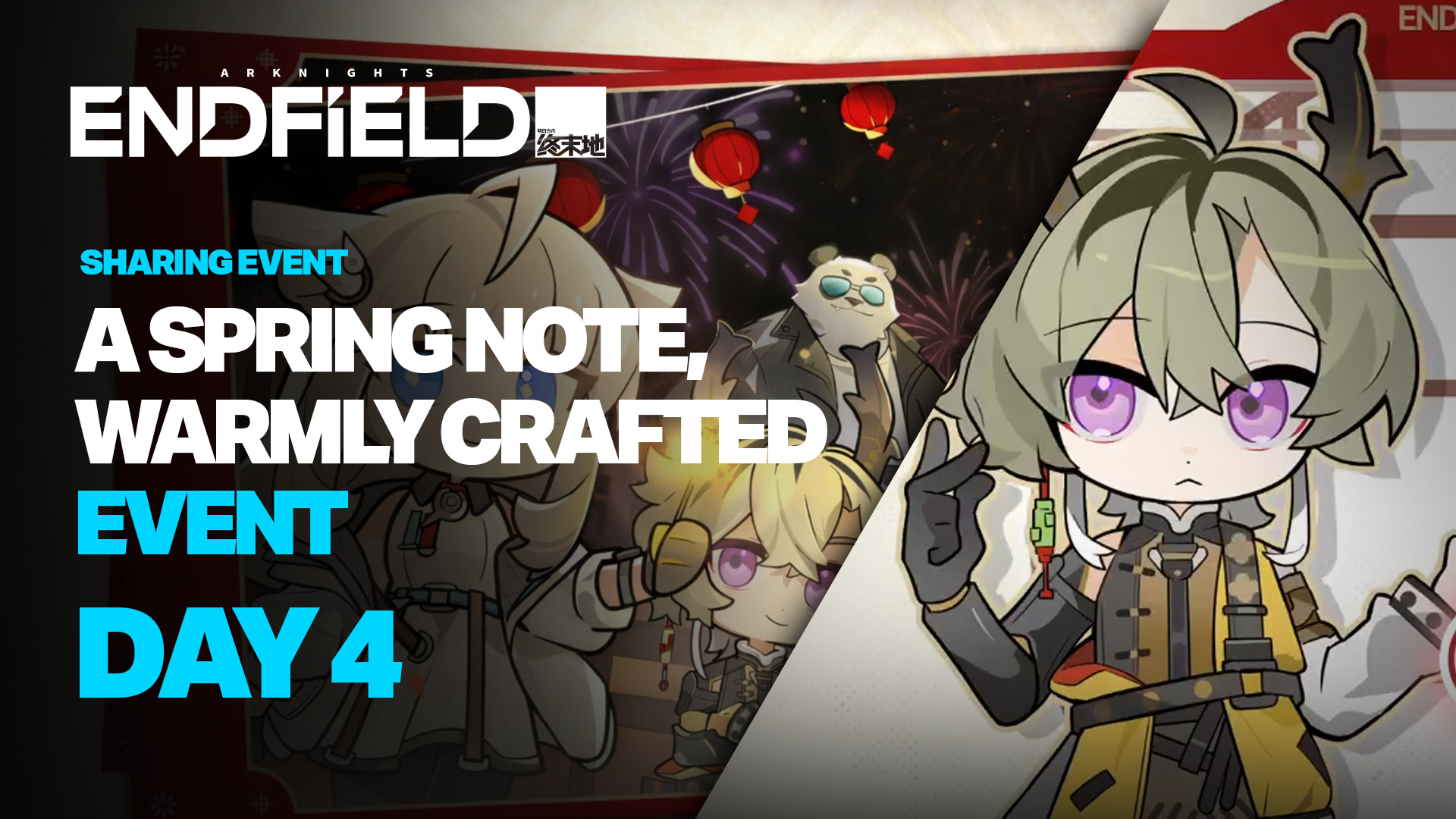 A Spring Note, Warmly Crafted Event Day 4 Gameplay - Arknights Endfield ...