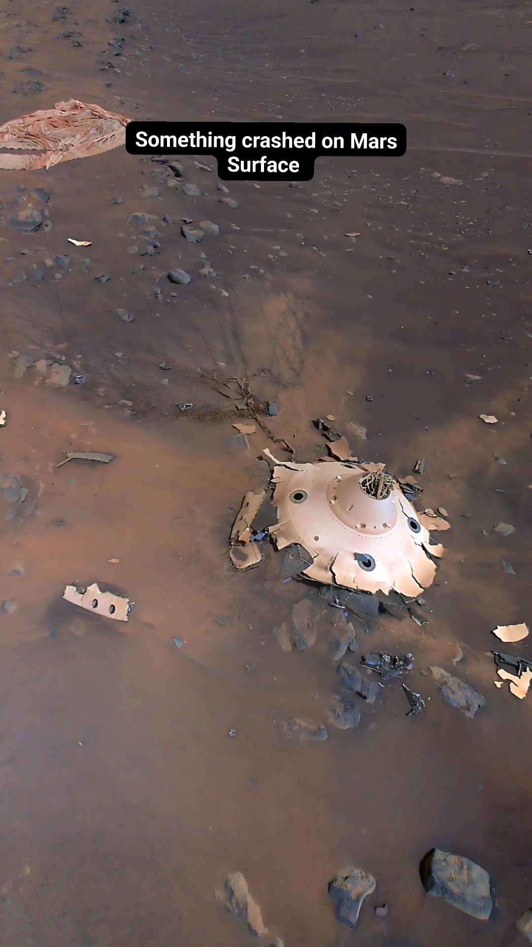 Objects that look crashed on Mars are often parts of the rover landing ...