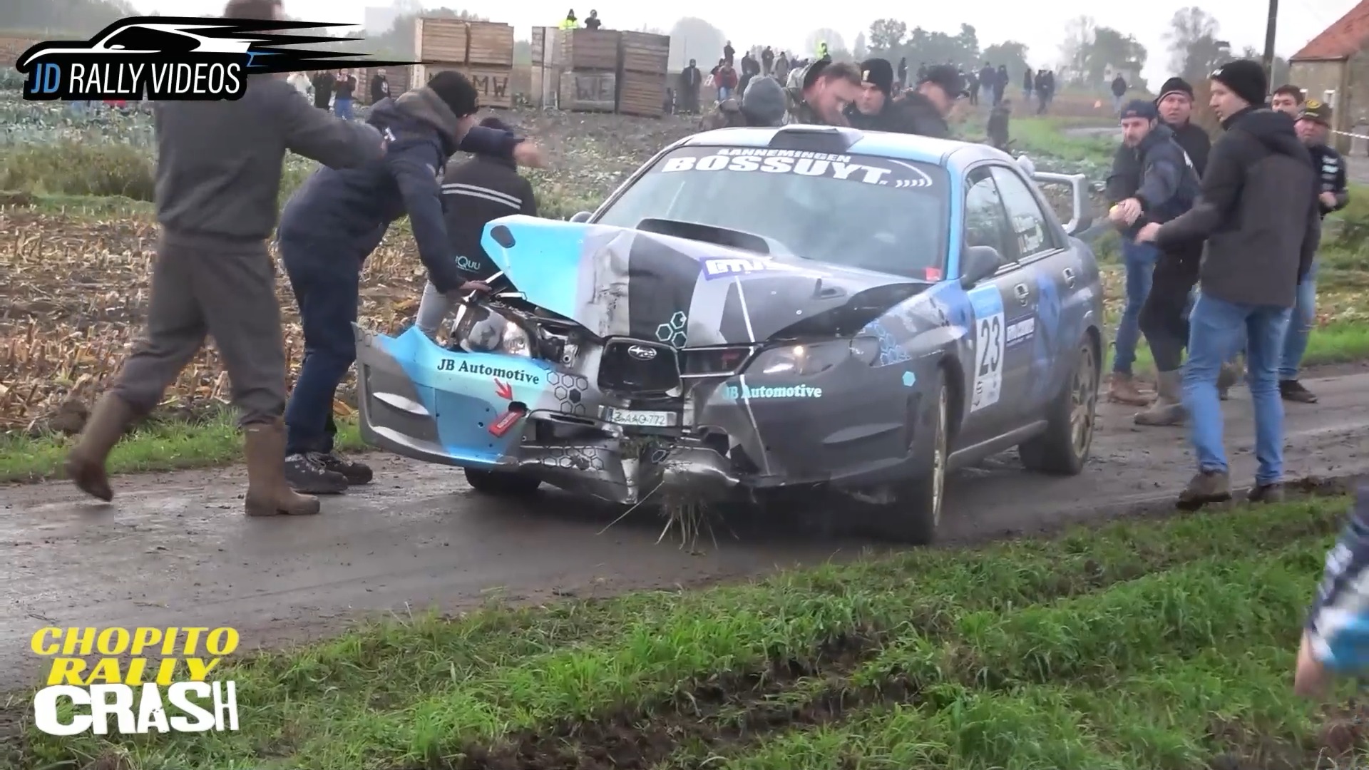 ⚠️Hard Rally CRASH!! 😯 Subaru Impreza WRX STi Brown Steve - Capoen ...