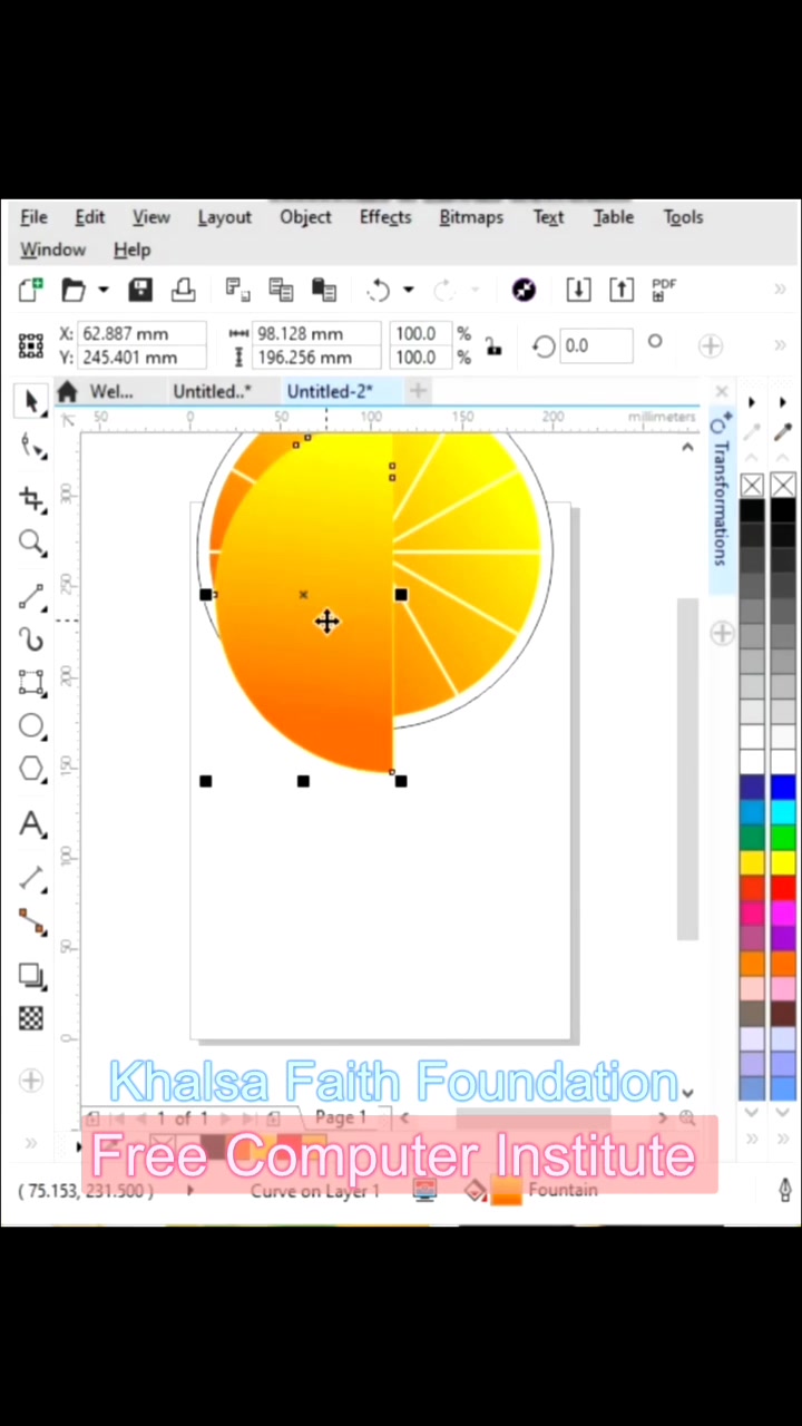 Proud moment for us ️ Our students are learning CorelDRAW step-by-step ...