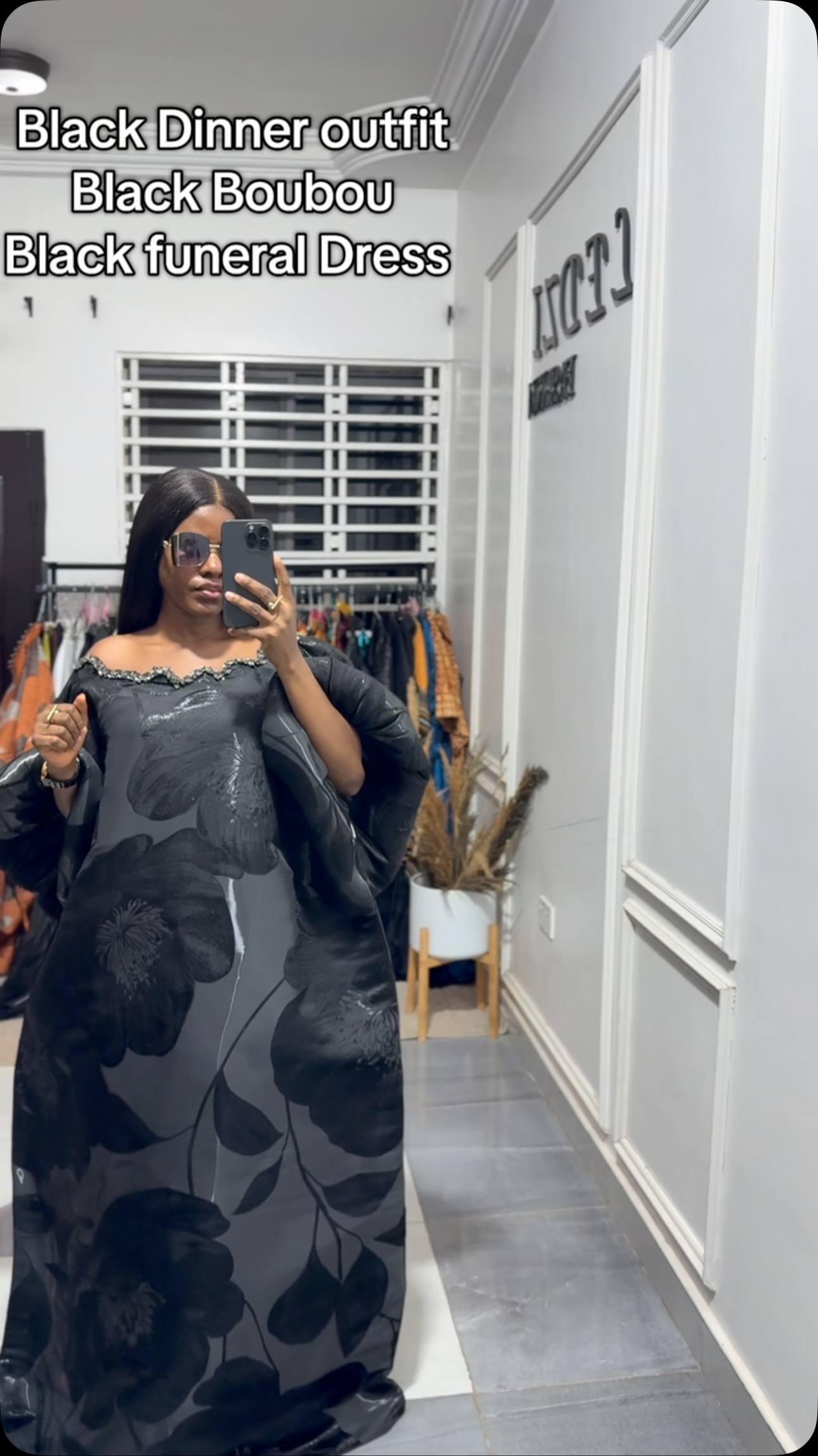 black dress funeral wear 👗It’s giving classy, mature, expensive elegance., 🏷️¢750, 📩 DM , 📲 WhatsApp: +233 20 773 3096, outfits | funeral outfit ideas | classy funeral outfits | classy funeral cleanup-2026-06-05 Dressed up for a Size:26 a high neck collar