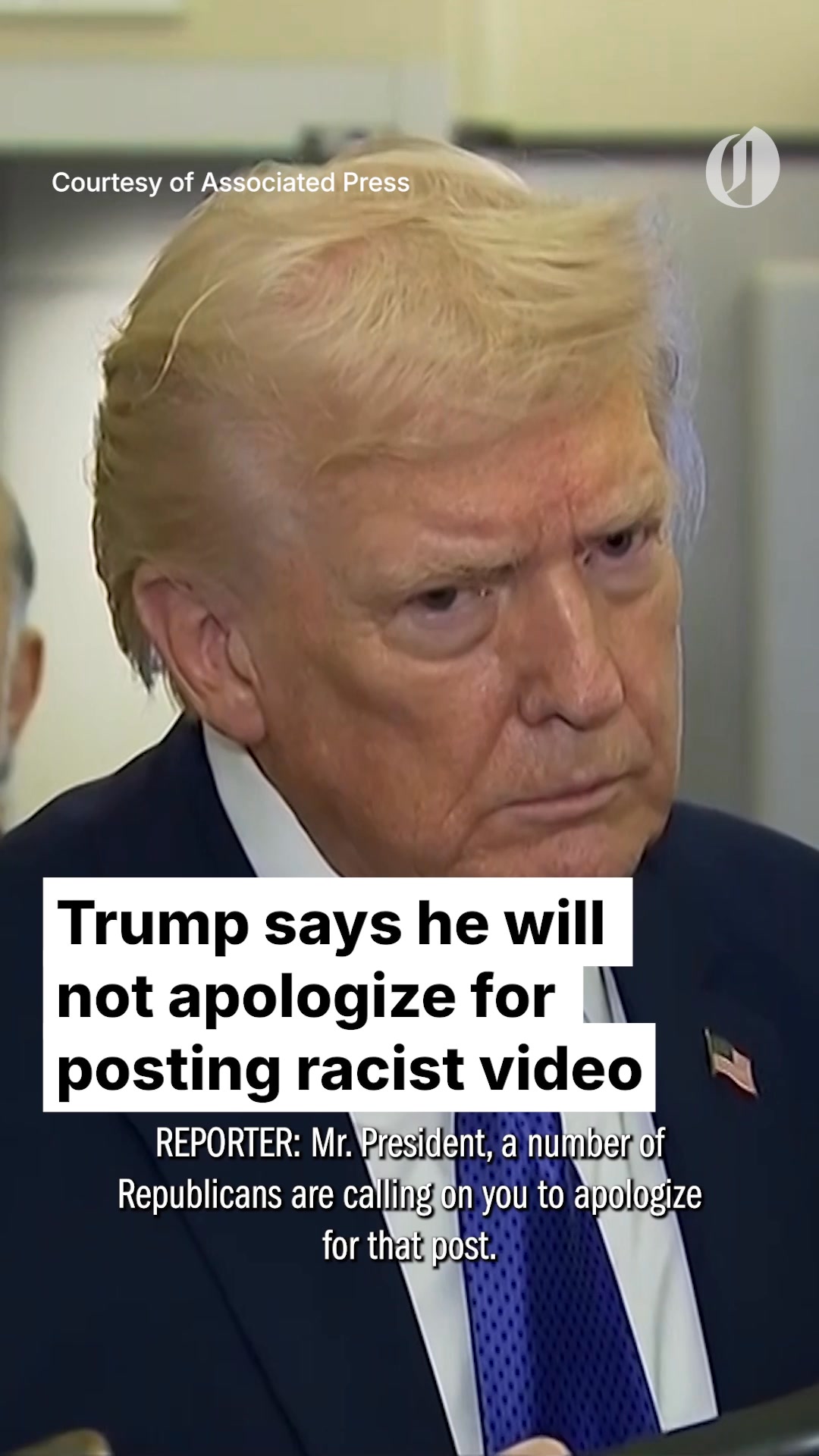 President Donald Trump’s racist social media post featuring former ...