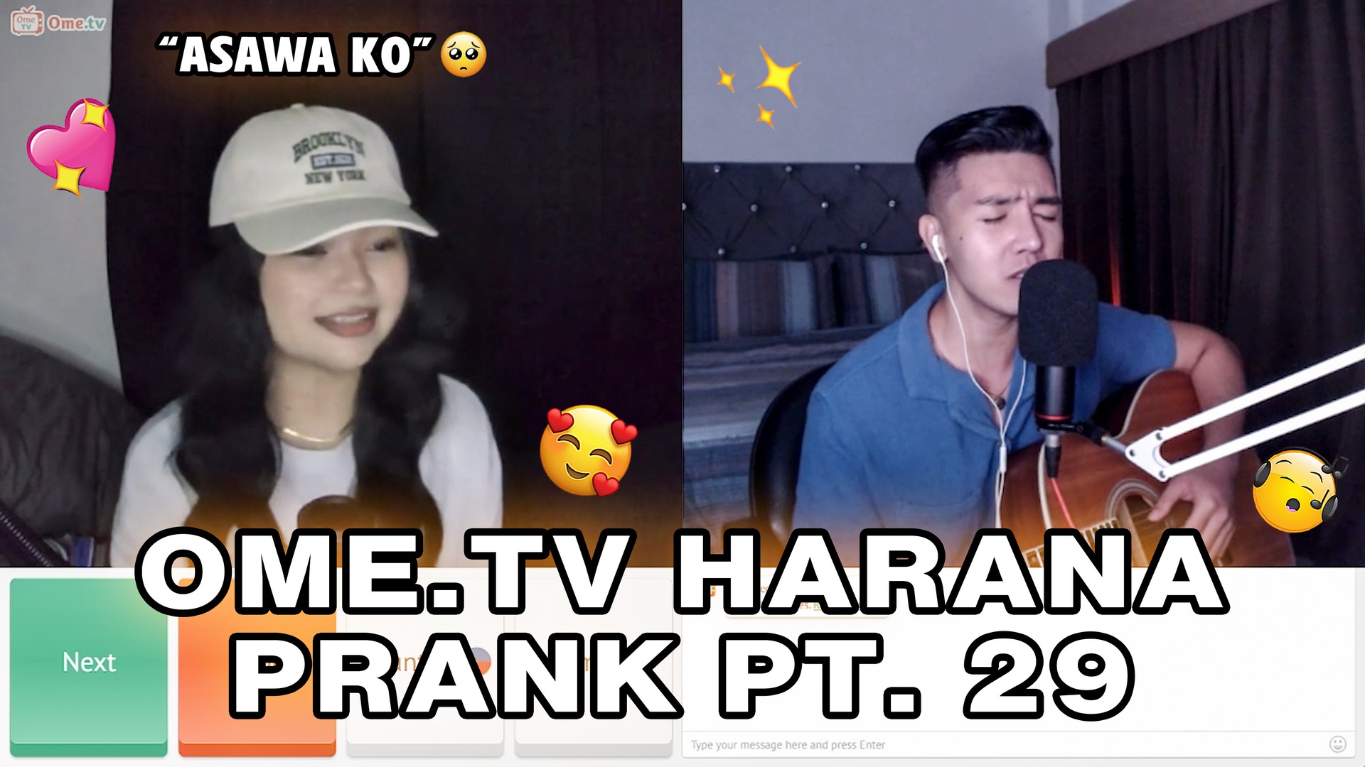 OME.TV HARANA PRANK PART 29 (Singing My New Original Song 🎶) Kilig ...
