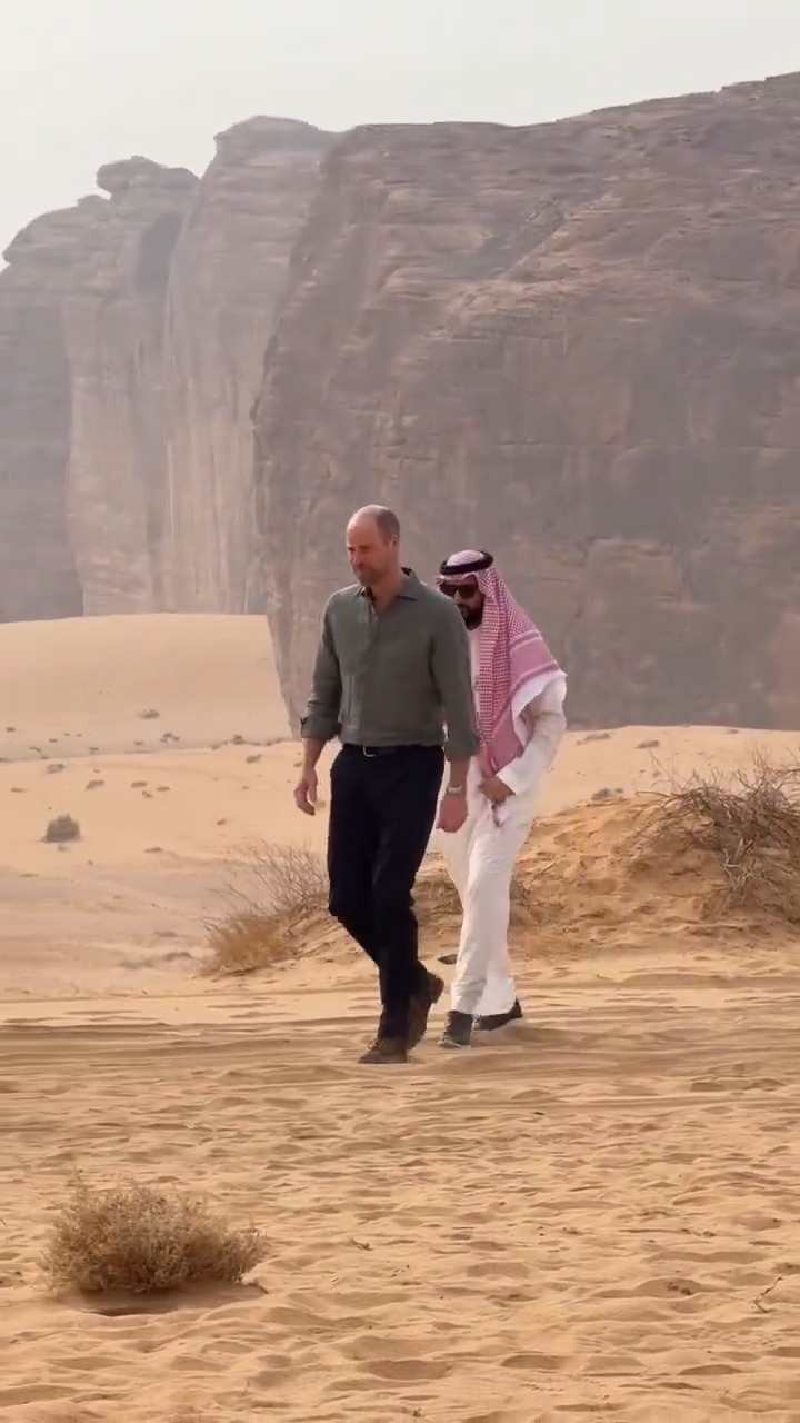 Prince William visited the breathtaking Sharaan Nature Reserve during ...