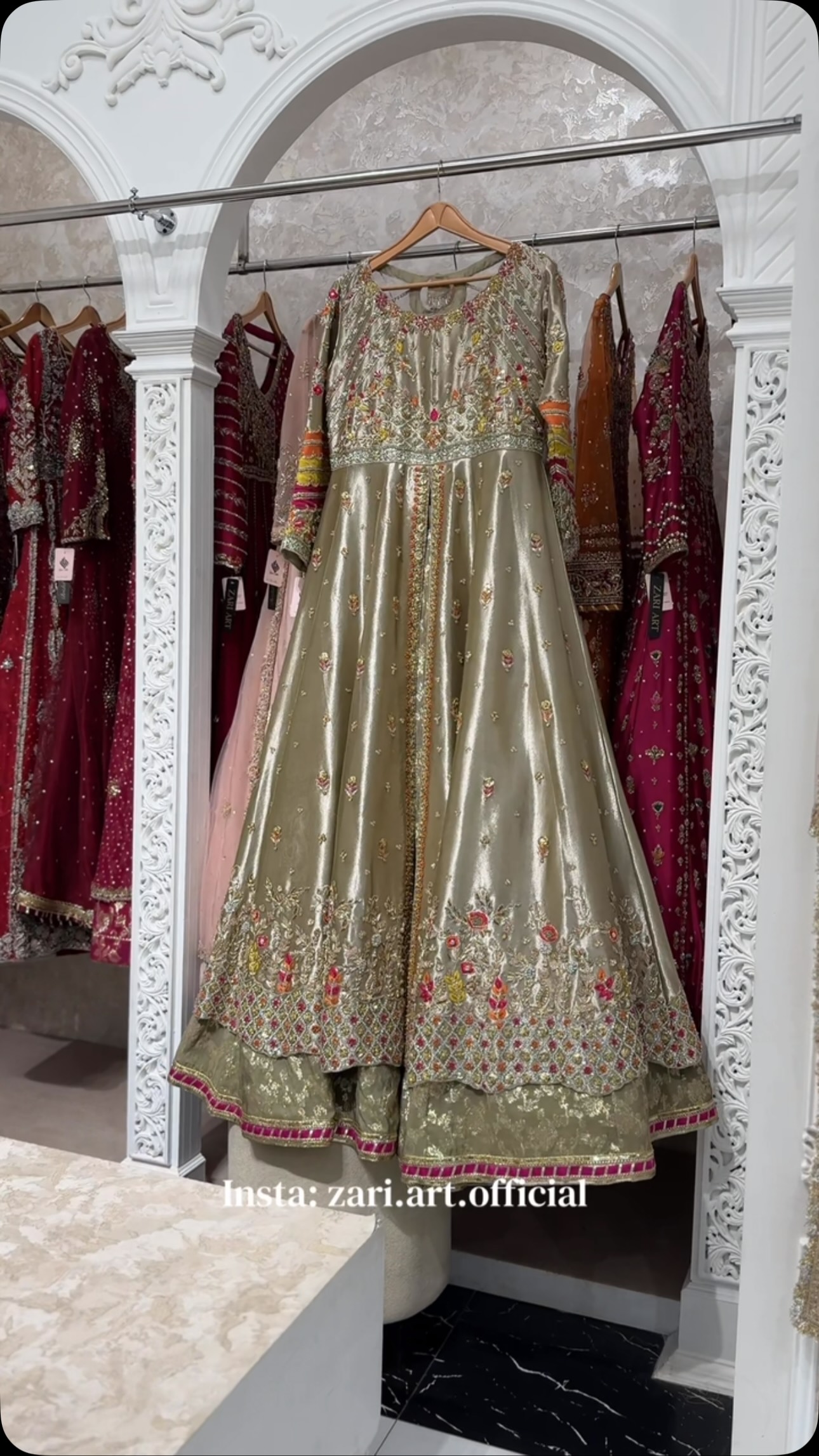 Zari Art Custom Designer Outfit for Pakistani Wedding