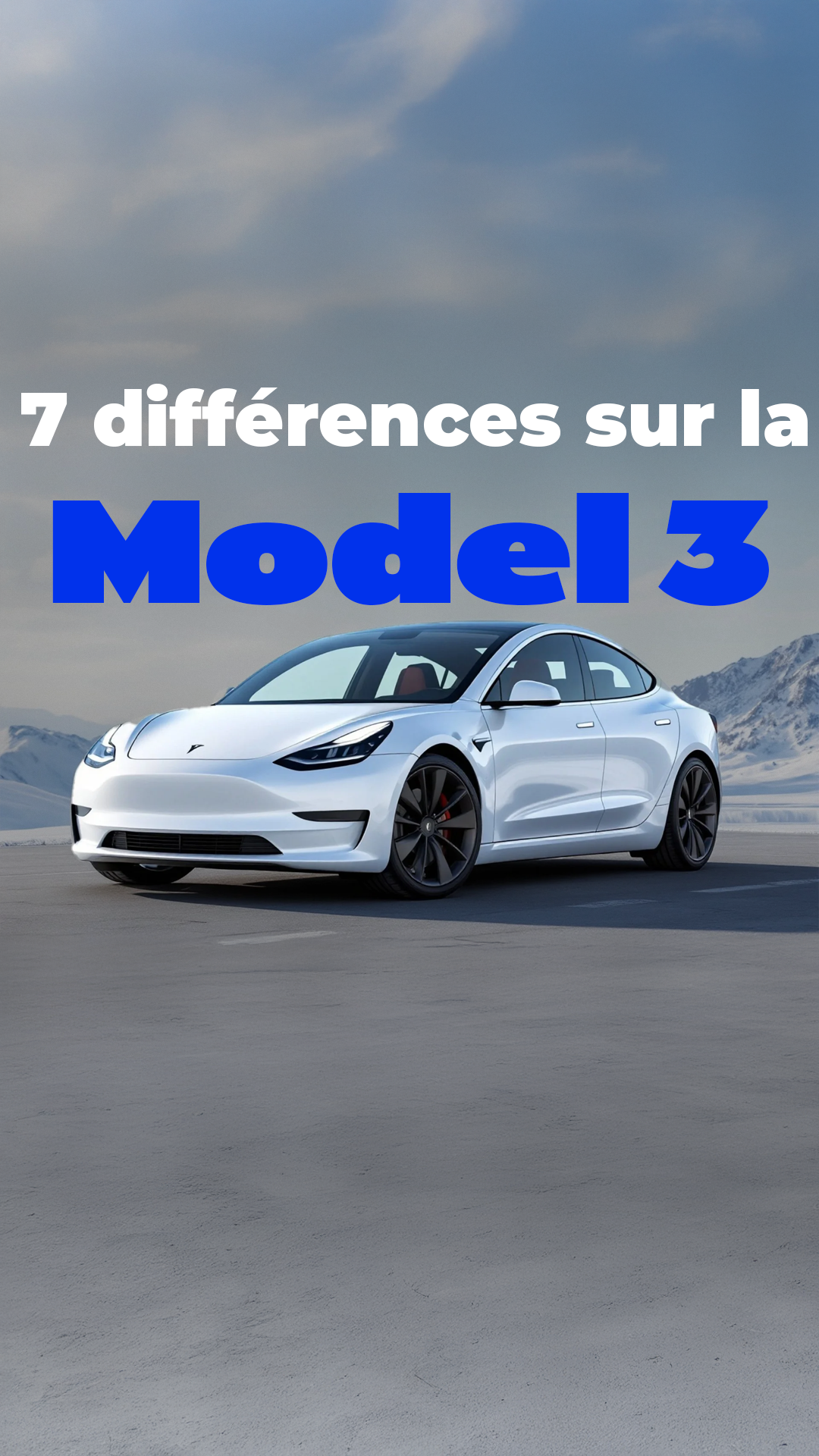 7 différences sur la Model 3 version propulsion #tesla #teslamodel3 ...