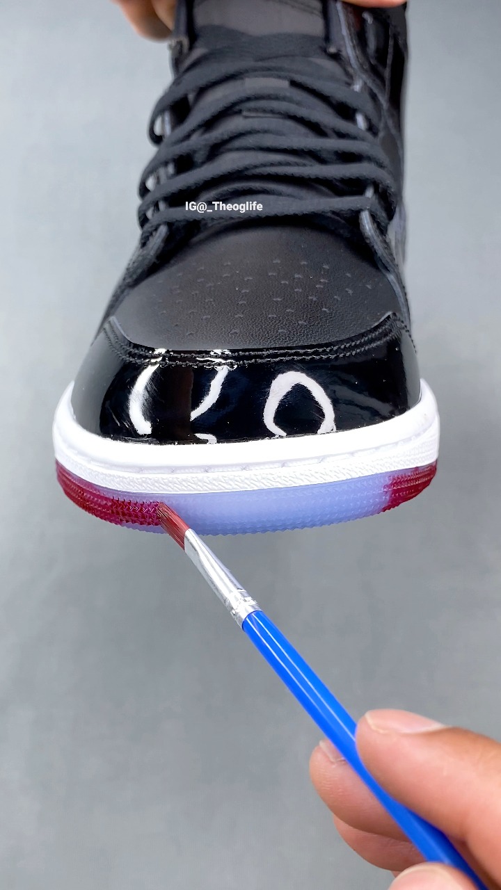 Custom Shoes Jordan 1s Permanent Sole Dye #customshoes #jordan1s # ...