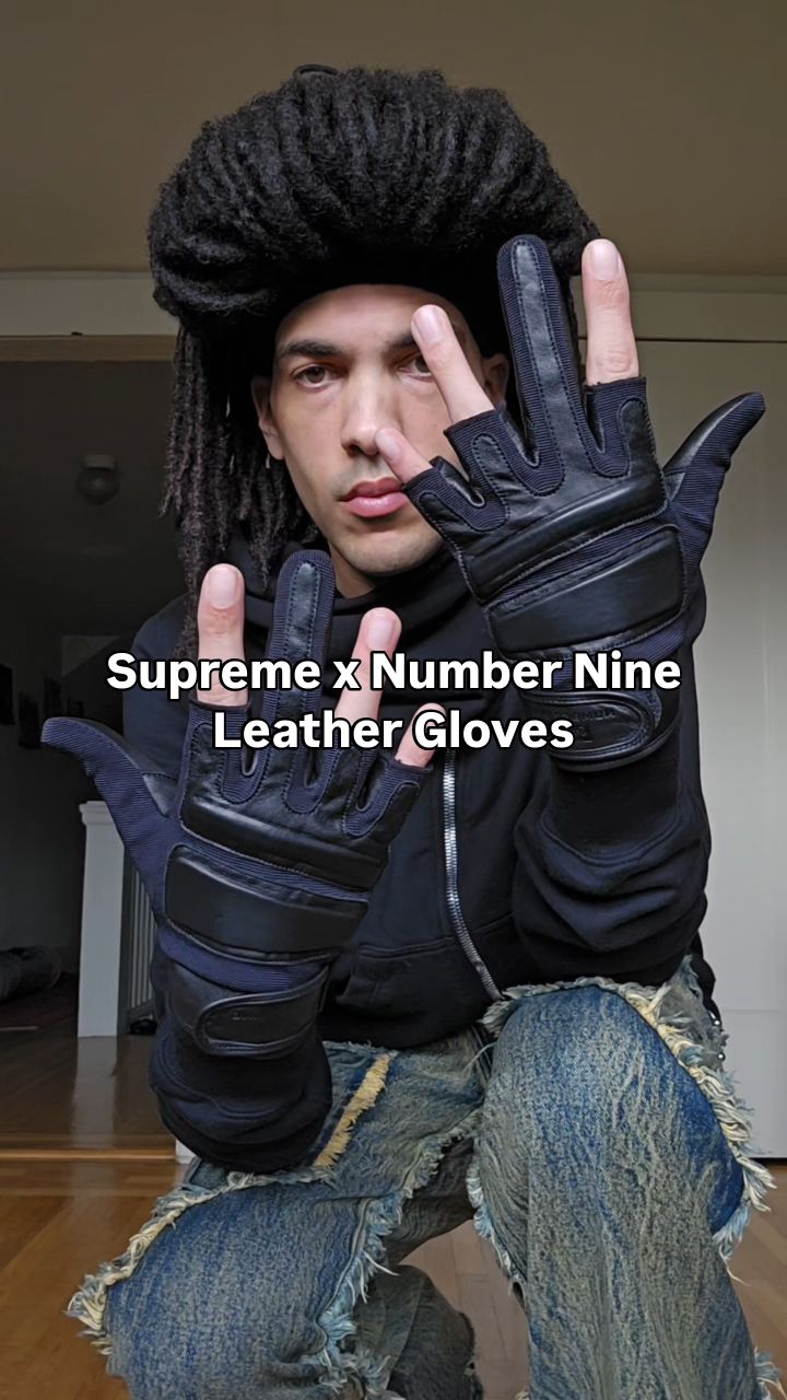 Supreme x Number Nine leather gloves | Tariq Witherspoon