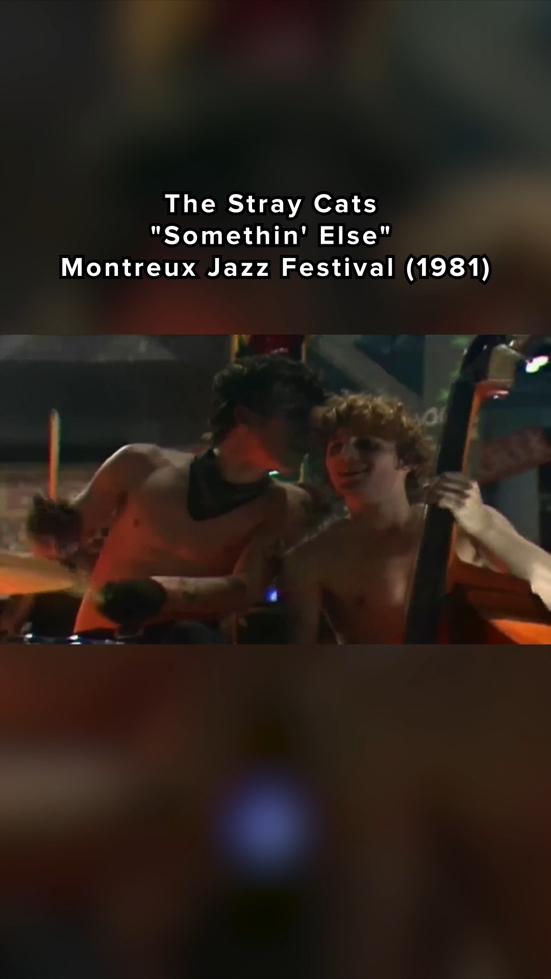 The Stray Cats burning through a performance of 