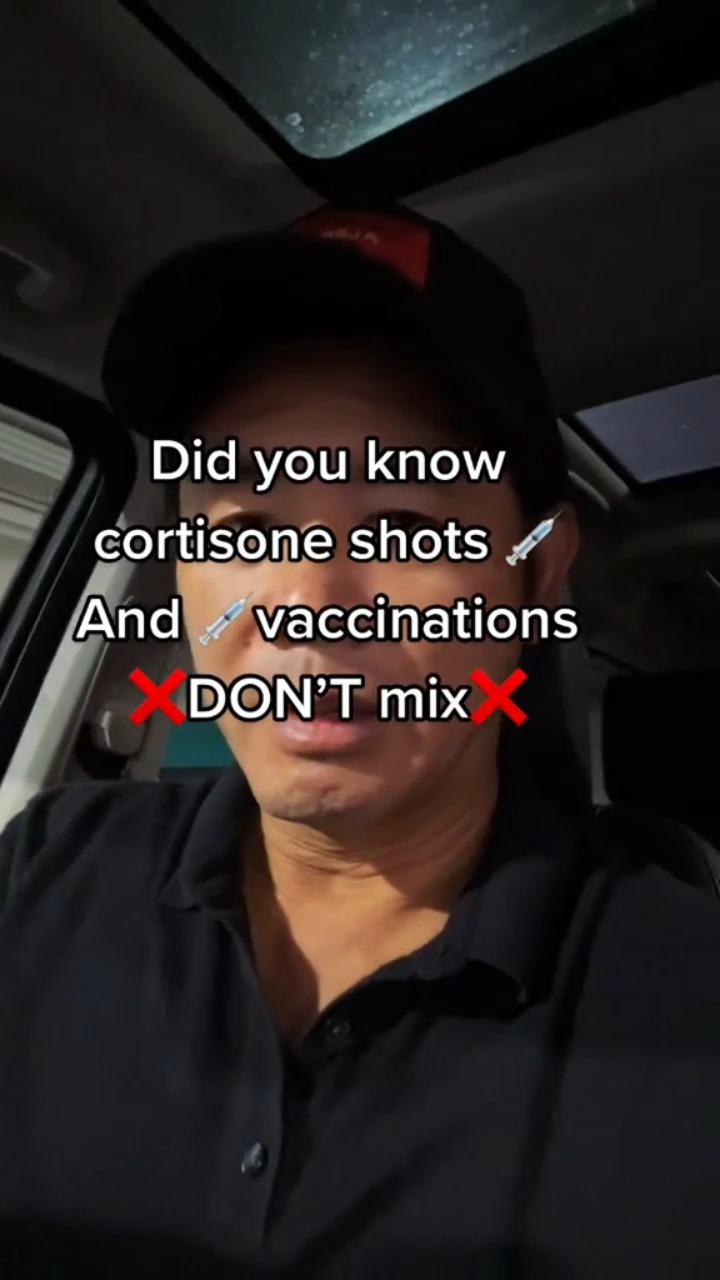 Did you know cortisone shots and vaccines don’t mix? Dr. Lin explains ...