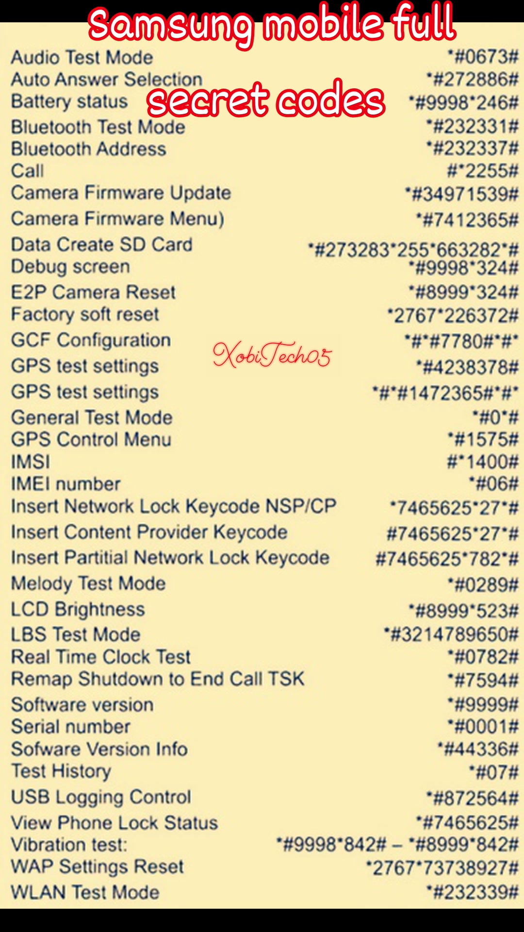 No 11:-📲Samsung mobile full codes👉📱🔥💥⤵ #Samsung #computer #smartphone # ...