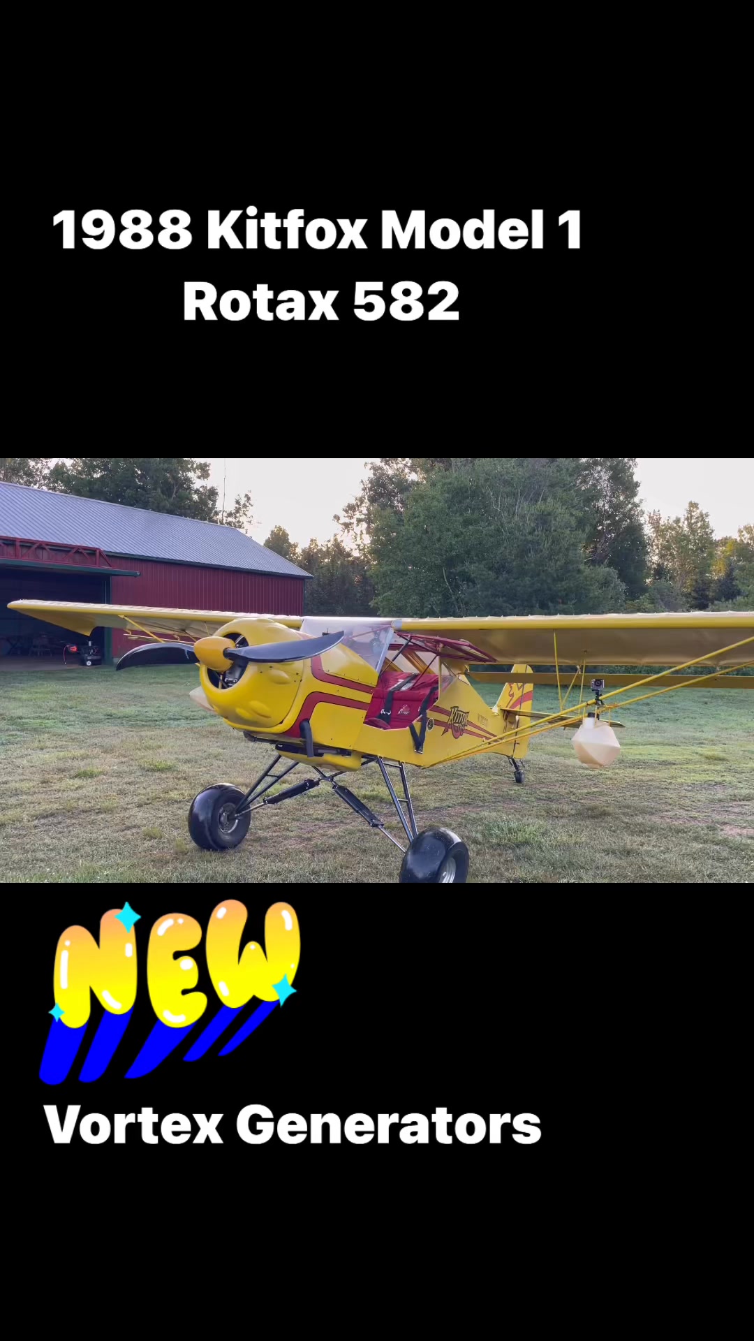 #Kitfox Model 1 #Rotax 582 #New Vortex Generators 🤩 #Hancock Michigan ...
