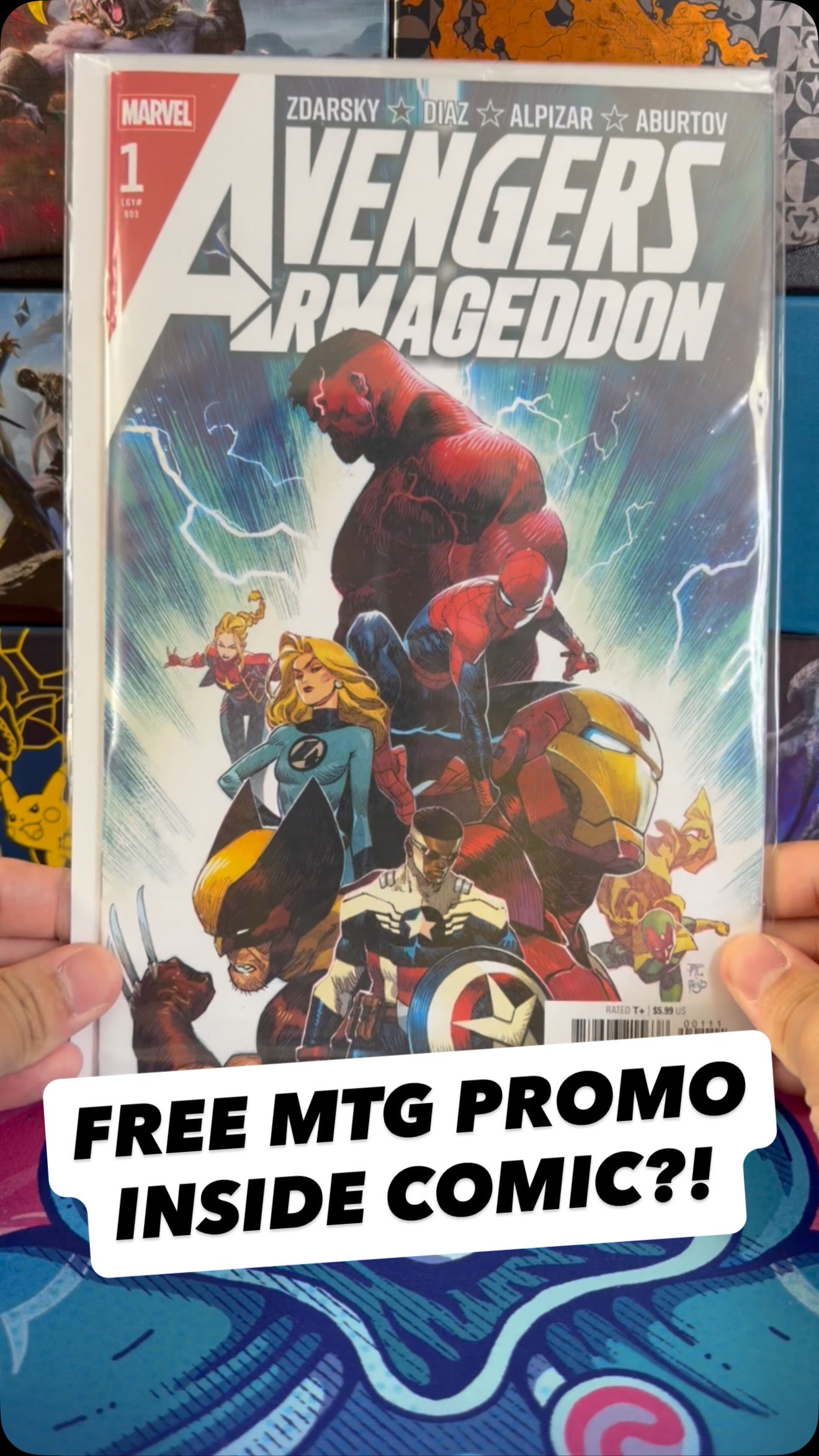 Avengers Armageddon issue 1! Each one comes with a MTG card from