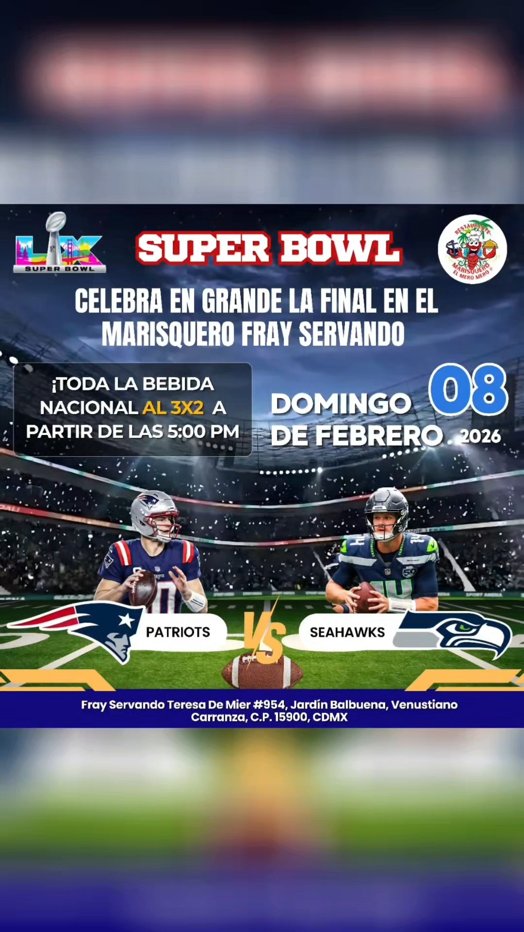 Bebidas Nacionales al 3x2 #SuperBowlLX #restaurantescdmx #dondecomer # ...