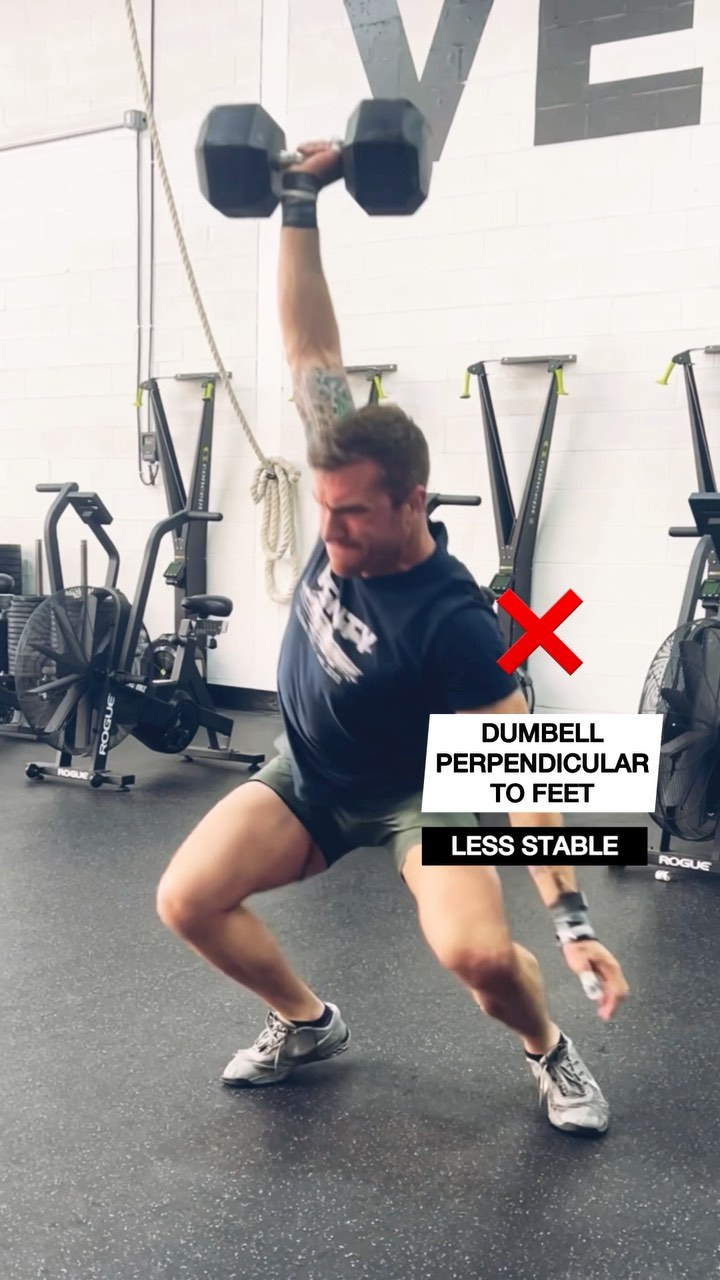 Stability is key to strength 🔑 When you use dumbbells, especially ...