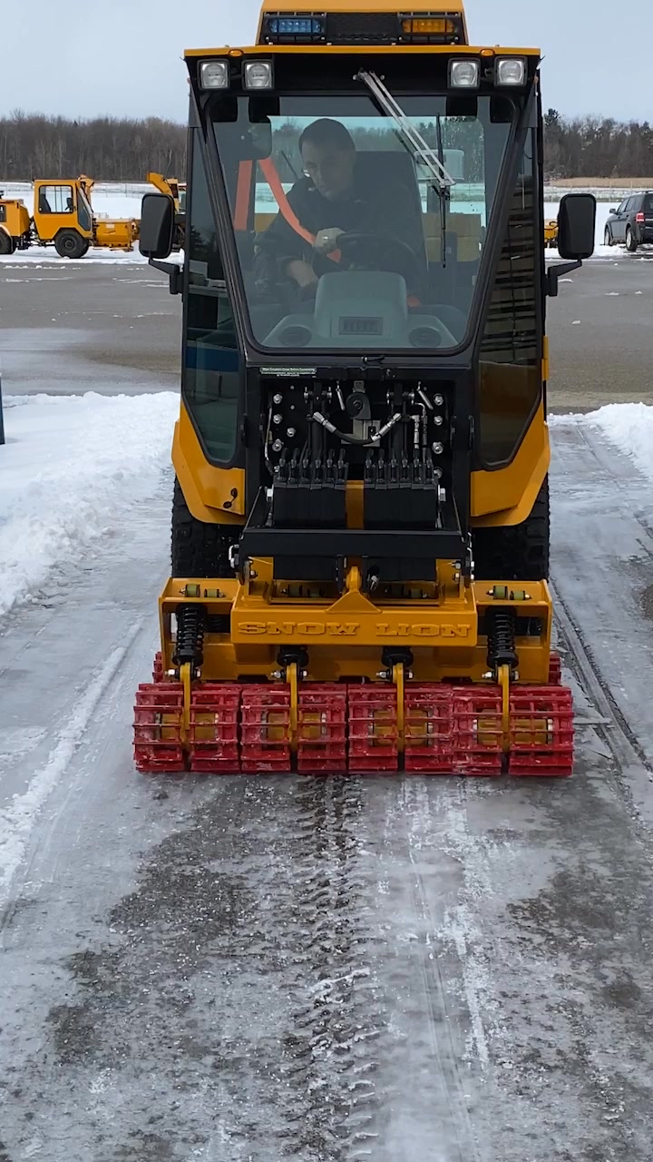 Crush ice and compacted snow with the Trackless Snow Lion Ice-Breaker ...