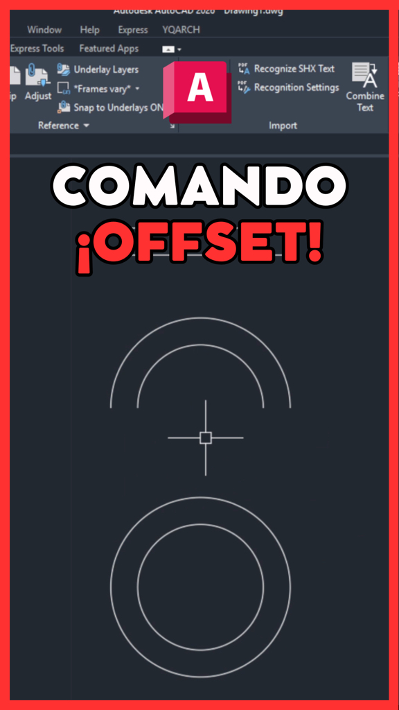 🚀 Hoy les enseñaré a usar el comando OFFSET en AutoCAD de manera fácil ...