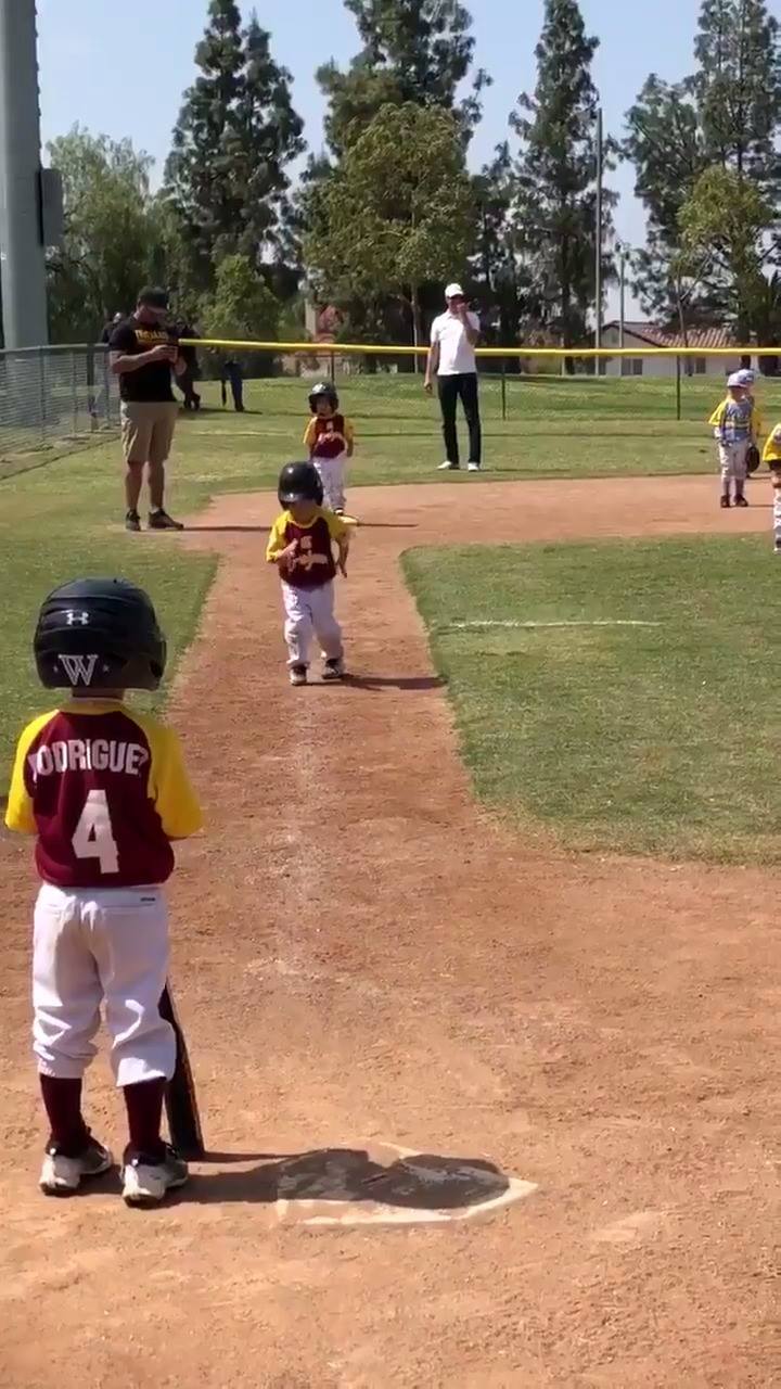 Young Baseball Player Goes Slow Mo when you aren't quite old enough