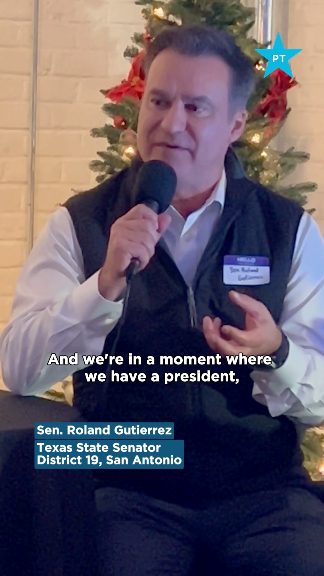 From our Austin Holiday Party: Senator Roland Gutierrez on our current ...