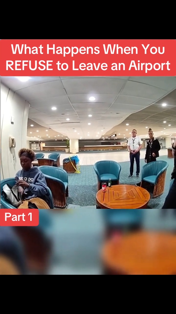 When You REFUSE to Leave an Airport | Cops Power | Facebook