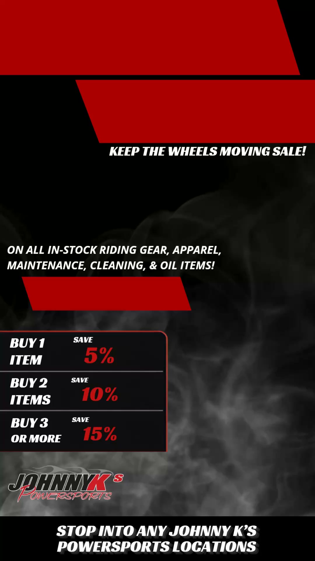 専用ページ　02 Need oil, cleaners, gloves, or apparel? We've got it! AND it's on