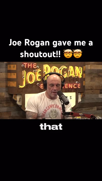 Joe Rogan gave me a shoutout! #jre #joerogan | Michael Button | Facebook