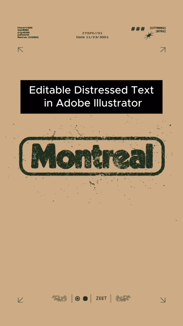 Graphic Designers - create live and editable distressed text in Adobe ...