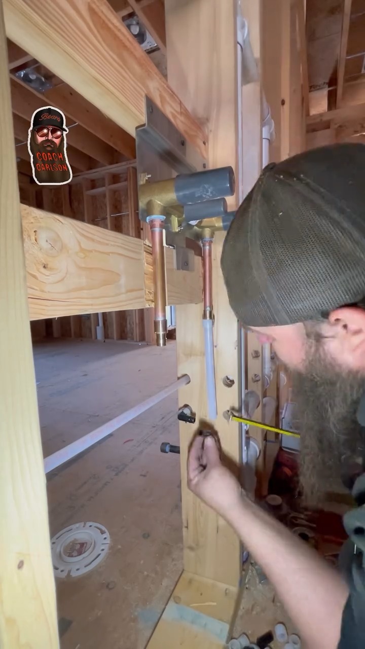 Roughing in wall mount faucet with coach @alan_carlson 🔥 #oatey # ...