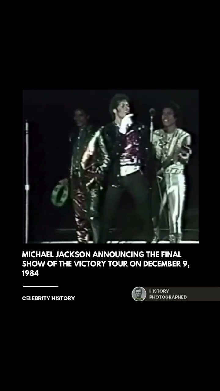 During the final Victory Tour concert at Dodger Stadium, Michael