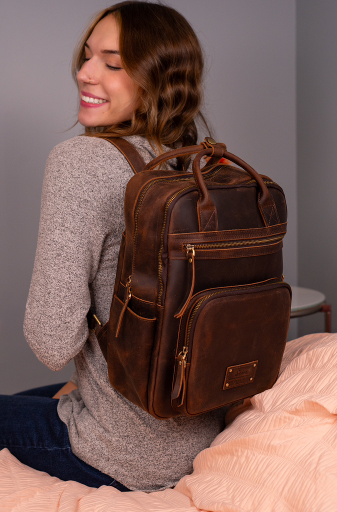burnt henna jansport backpack nylon inside bag Half Pint FX Mini clean with cool water Backpacks – American Tourister steeper color:Cognac