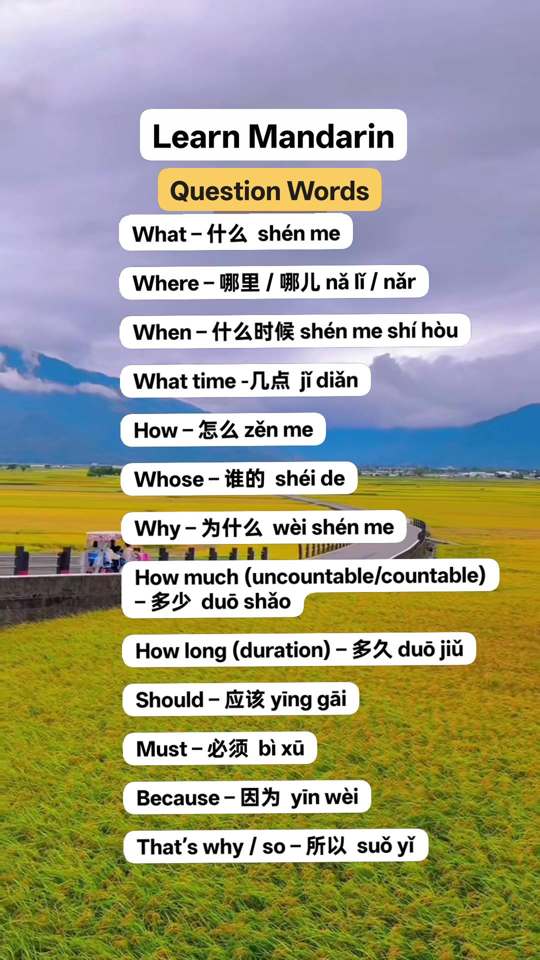 Question Words in Mandarin #DailyMandarin #learnmandarin # ...